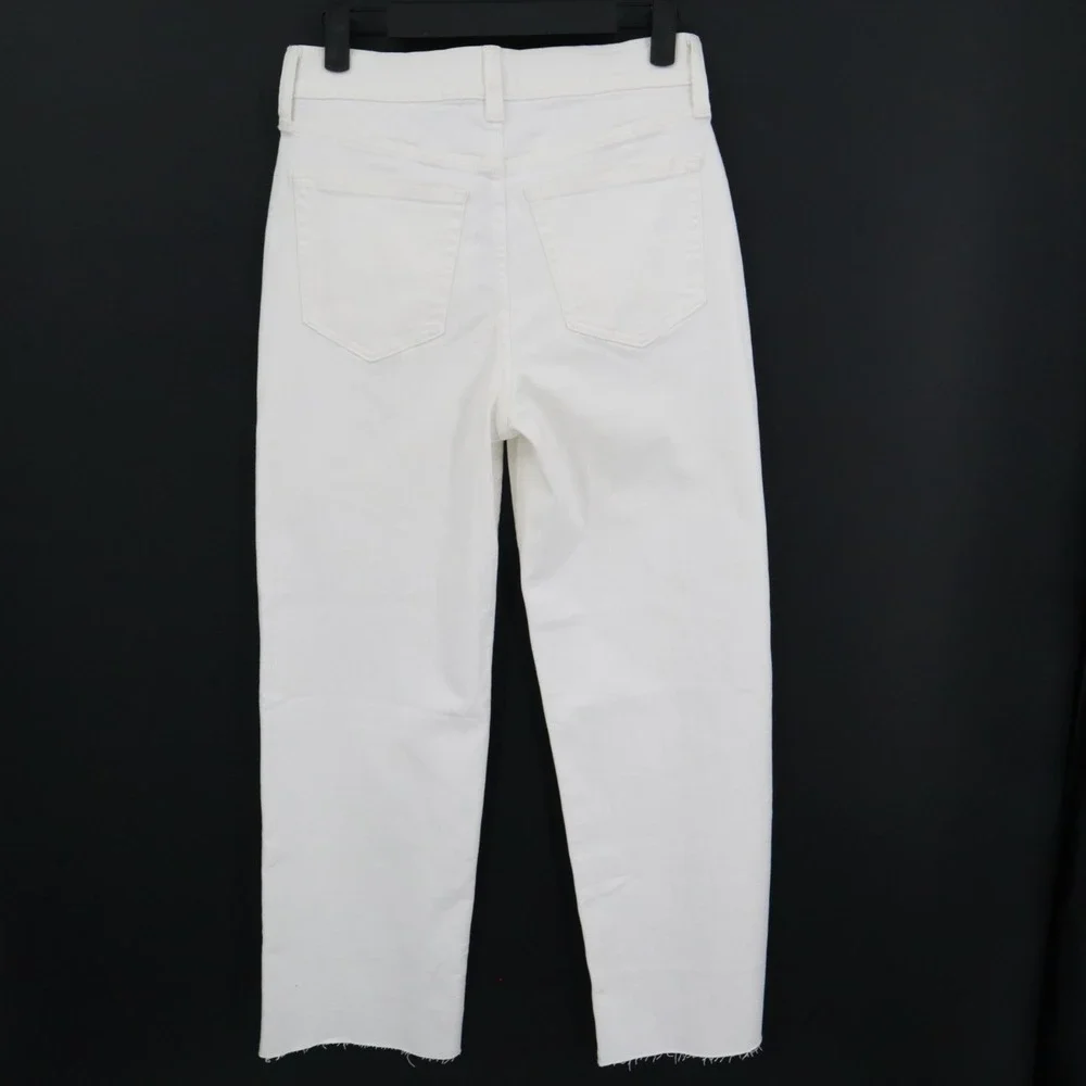 J. Crew 96 Slim Wide Jean Womens 27 White Boho Nautical Indie‎ Preppy Street NWT